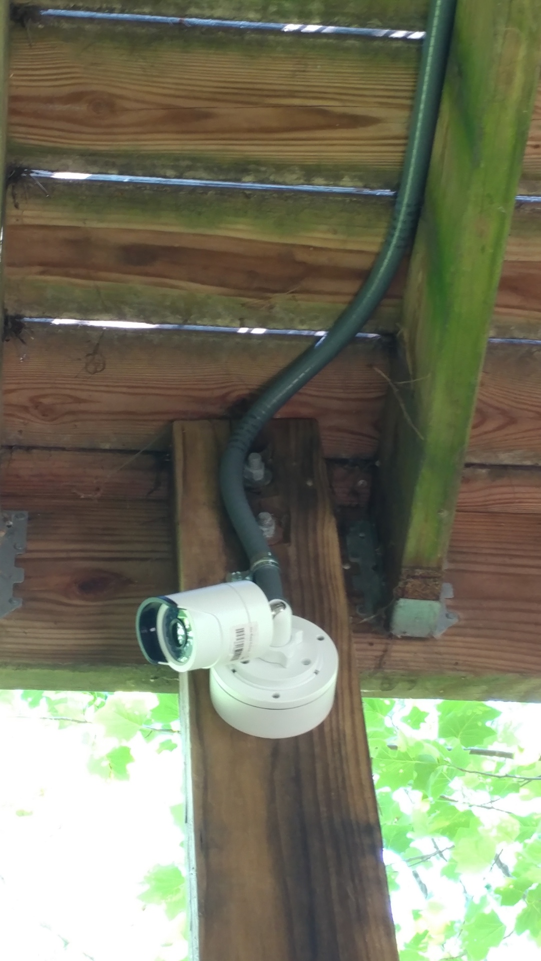 Liquidtight Plastic Tubing connect to a Bullet Camera