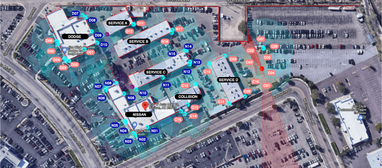 Car Dealership Security Floorplan Example